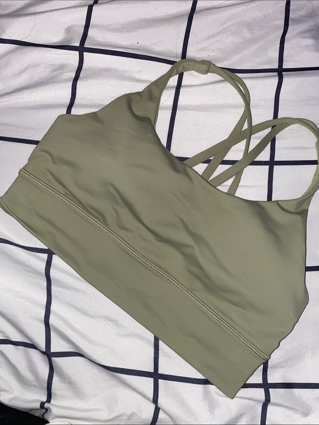 Lululemon Athletica Olive Strappy Sports Bra